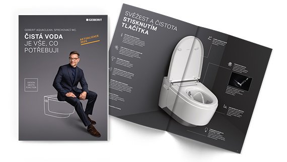 brožura o sprchovacích WC Geberit AquaClean