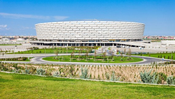 Baku Olimpiyat Stadyumu, Baku, Ázerbájdžán (© Andrey Khrobostov / Alamy Stock Photo)